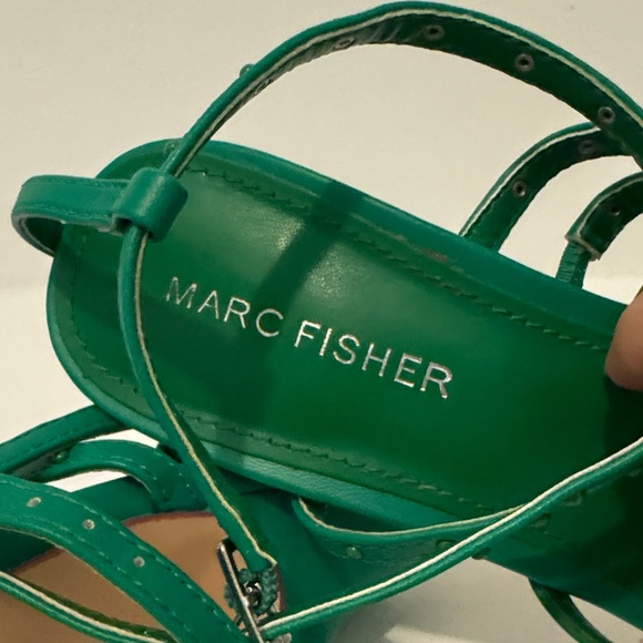 Marc Fisher Green Strappy Heels - Picture 3 of 8